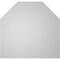 Ekena Millwork Octagonal Top Surface Mount PVC Gable Vent w/ 2"W x 1-1/2"P Brickmould Frame, 40"W x 38"H GVPOT40X3802SN - alternate 4
